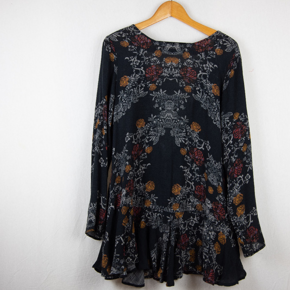 Free People Vintage Floral Long Sleeve Mini Dress - Picture 5 of 7